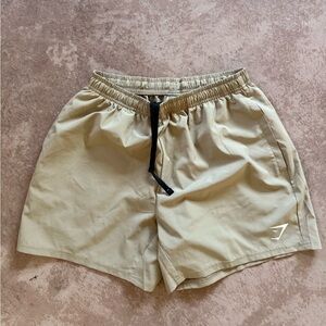 Gymshark Arrival Shorts/Tan/ 5”